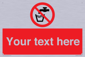 Custom prohibition not drinking water